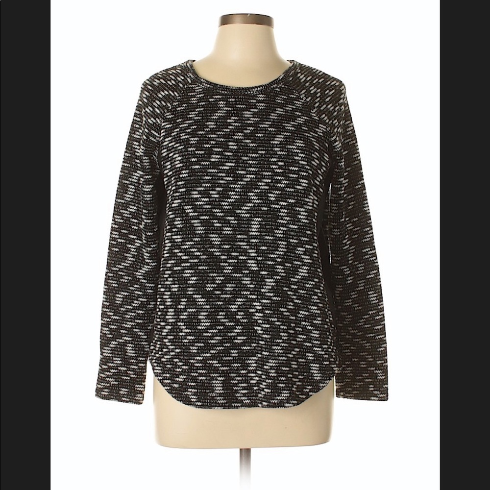 Forever 21 knit top with leather side detail